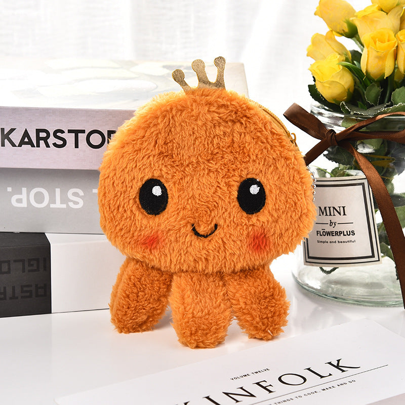 Wholesale Polyester Cartoon Octopus Coin Purse